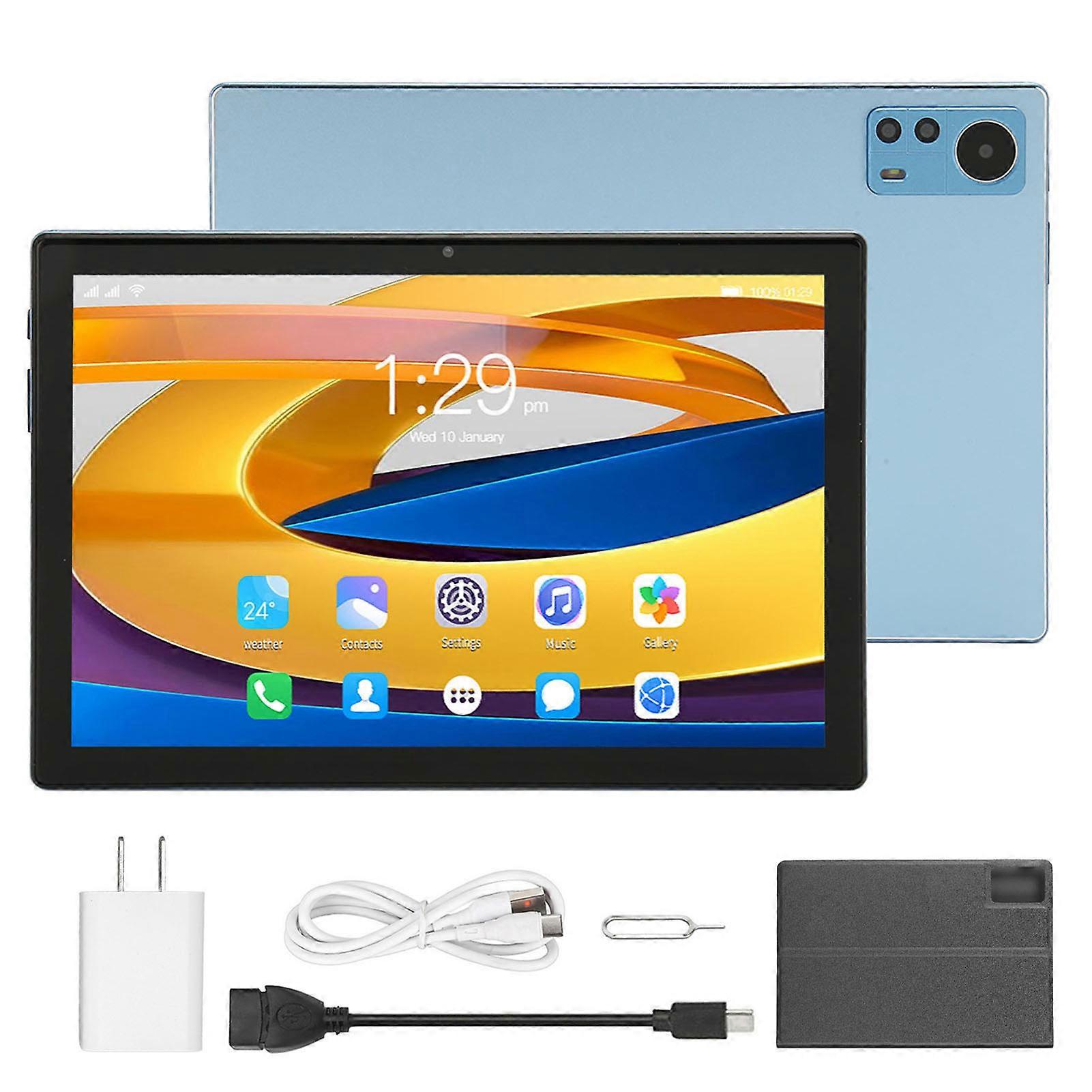 10.1 Inch LCD 8GB RAM 256GB ROM Octa Core 8MP 16MP Camera 4G LTE 5G WiFi 7000mAh Office Tablet with Case
