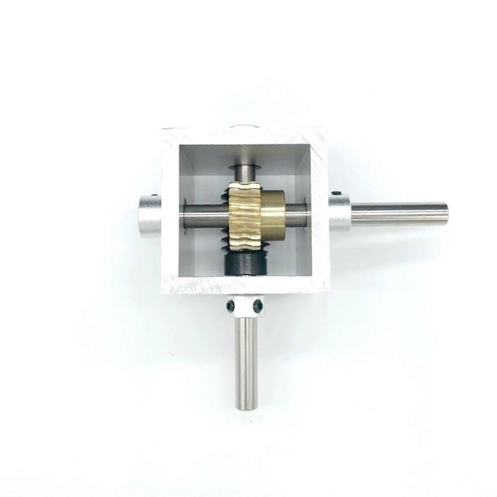 Angle Drive 1pcs 90 Degree Worm Gear Gearbox 1 to 10 1 to 20 Reduction Gearbox Angle Steering Device