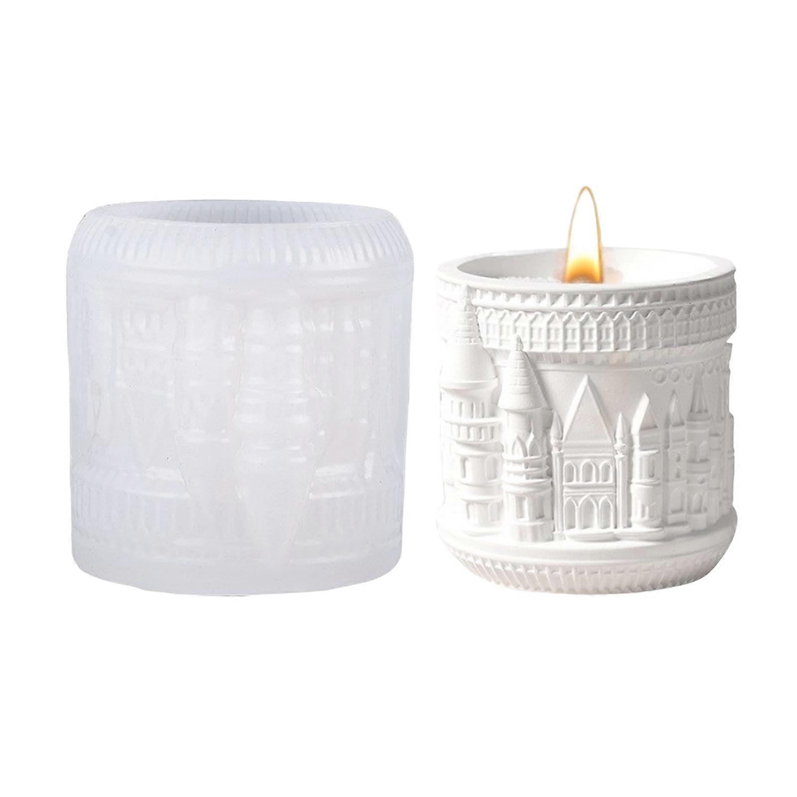 Multipurpose Castles Shaped Silicone Mould for Resin Art Candle Containers Craft Projects Easy Release Designs