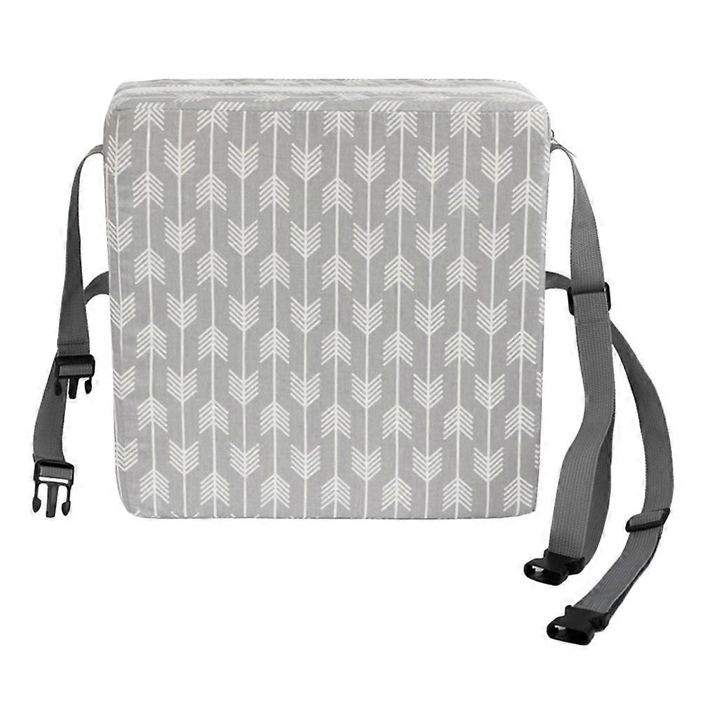 Coussin de siège léger Coussin de siège durable Coussin de chaise de salle à manger Coussin d’élévation pour bébé bébé à la maison (gris)