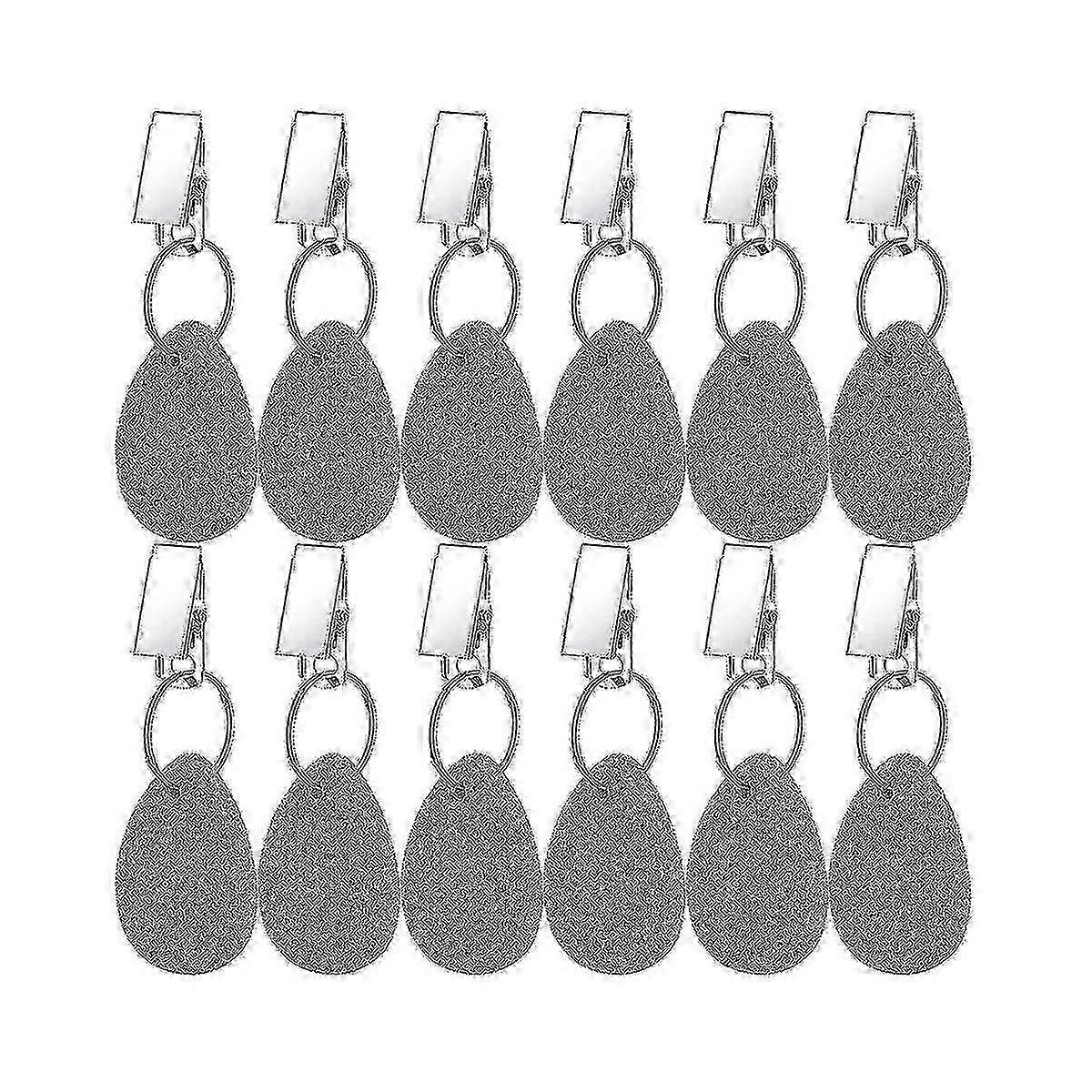 12 Pieces Tablecloth Weights Tablecloth Pendant Teardrop Shape Table Cover Weights Stone Table - POP