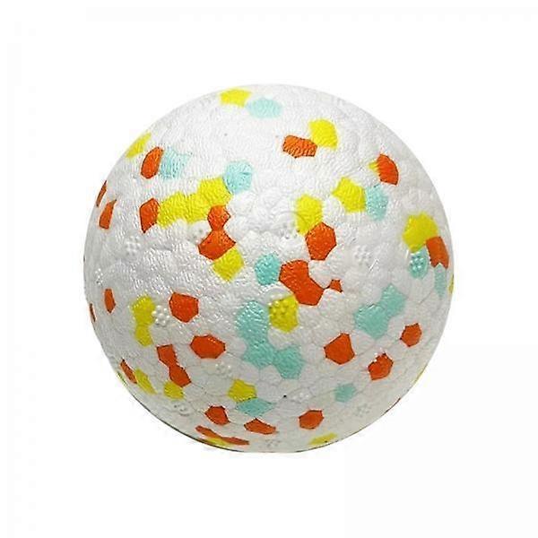 6xInteractive Dog Toys Ball Throwing to Fetch and Play Park Dog Chew Toys Orange Yellow 3inch