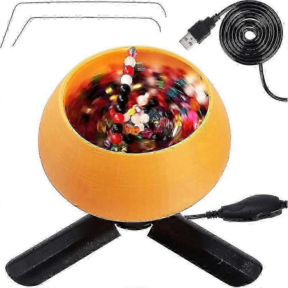 Electric Bead Spinner Kit for Jewelry Making, Adjustable Speed Spin Bead Loader Beading Bowl Waist Bead Spinner for DIY