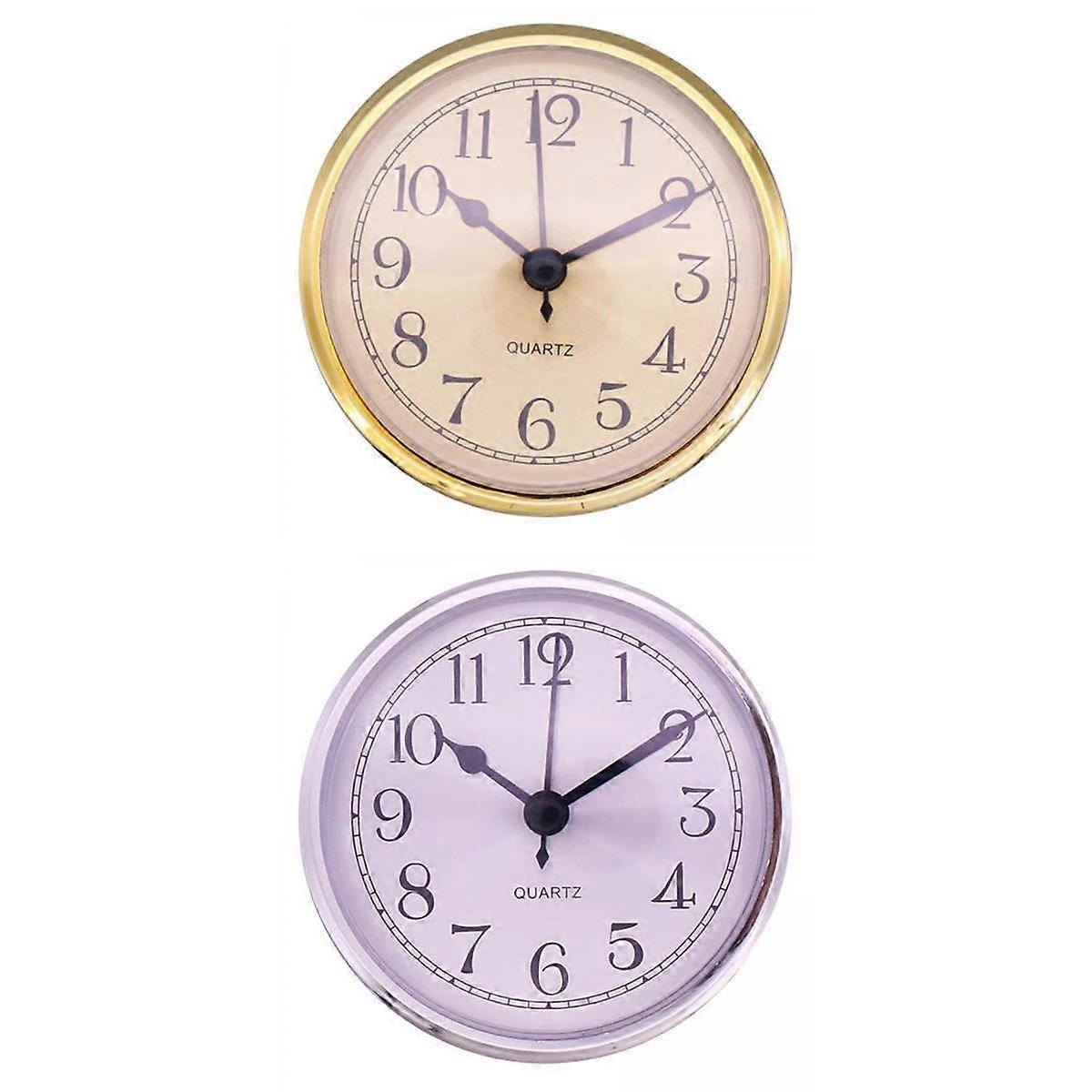 2Pcs 90mm Clock Insert Arabic Numbers Parts Clocks
