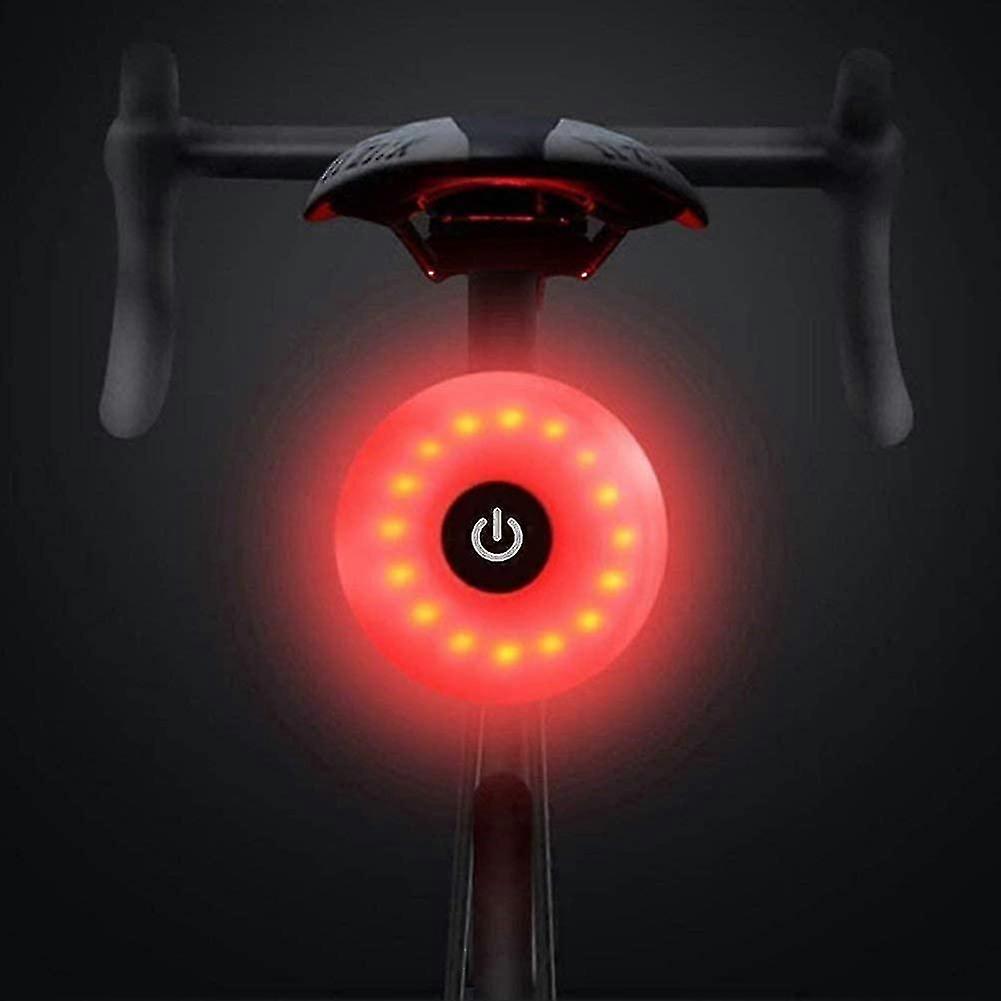 Bicycle Rear Light, USB Rechargeable LED Waterproof Warning 5 Modes Rear Light