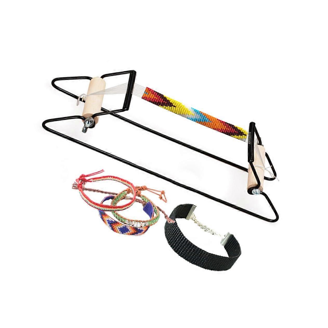 DIY Beading Loom Stainless Steel Threading Bead Lead Beading for Machine Jewelry Making String Beads Machine for Beginners