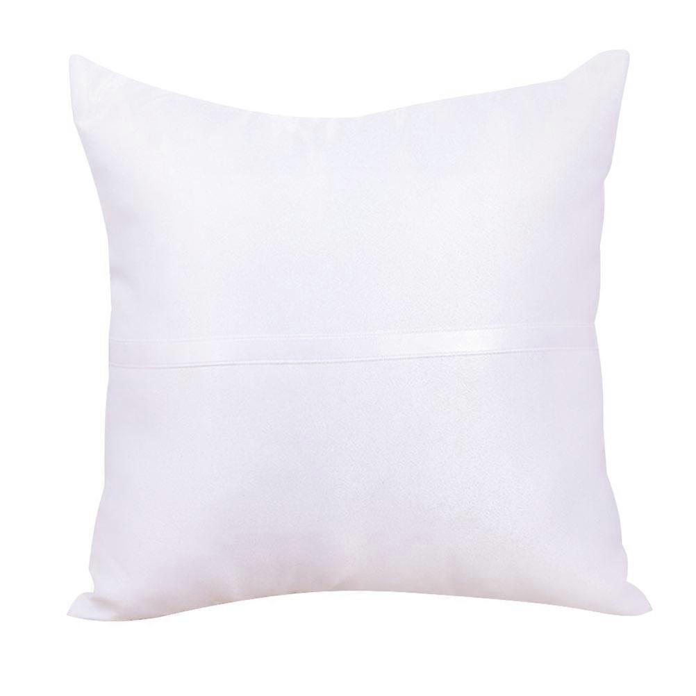 Romantic Floral Wedding Ring Pillow – Stylish Square Cushion for Weddings, Engagements & Special Occasions – White