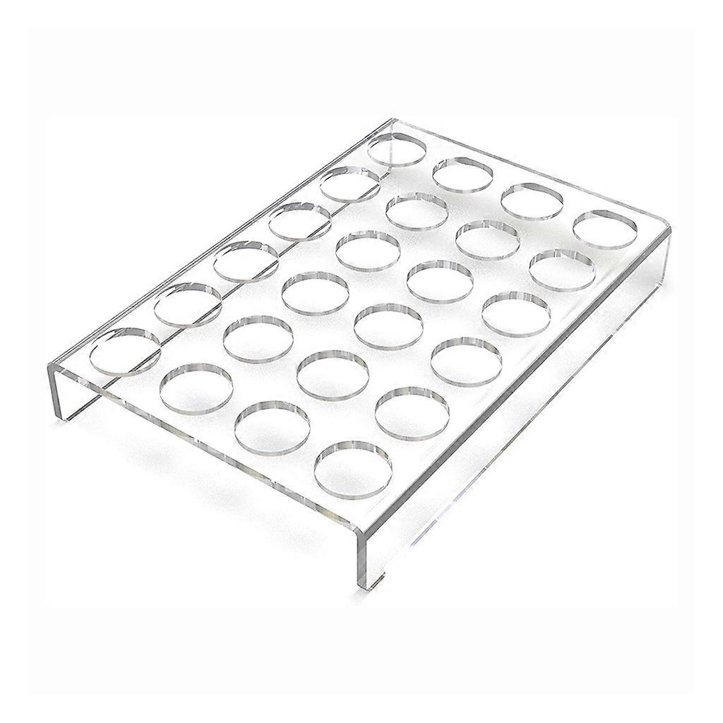Robuster und langlebiger flacher Acryl-Arbeitsplatten-Kaffeepadhalter K Cup Organizer Tablett Kaffeepad-Organizer Kaffeebar-Zubehör