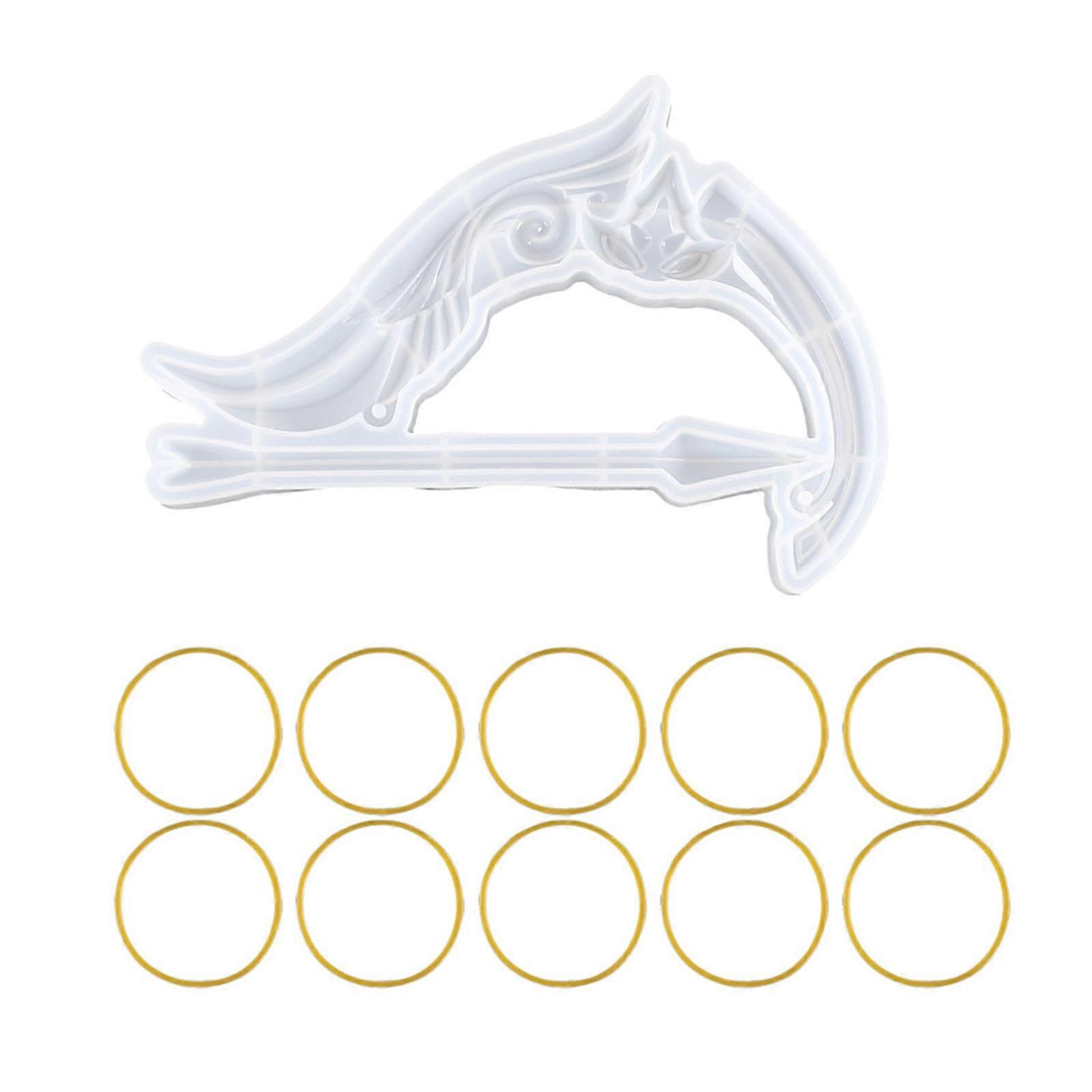 Resin Molds Silicone for Arrow Unique Silicone Mold Bow & for Arrow  DIY Mold for Epoxy Casting Mold for DIY Art Hallowe Multicolor