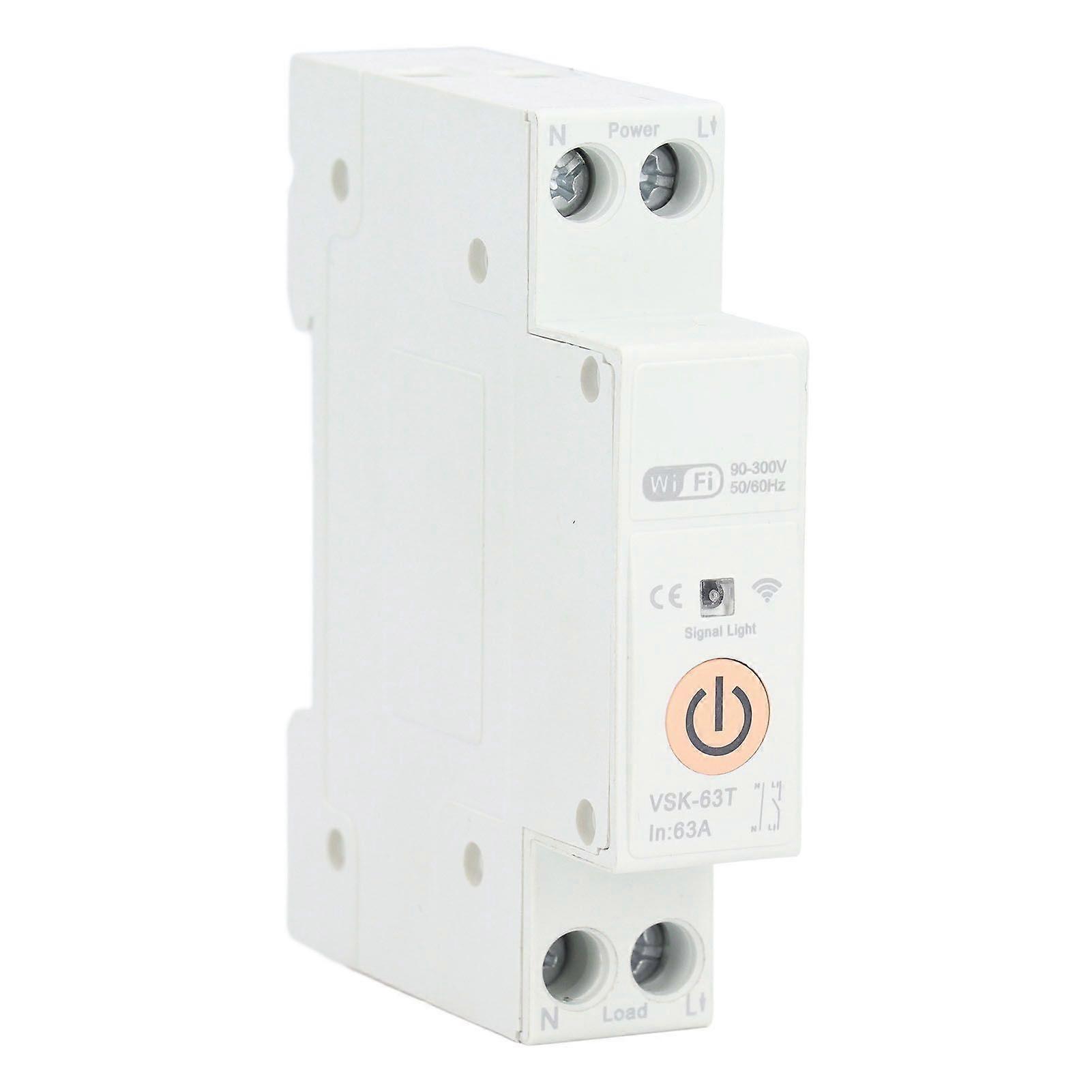 High quality  90V-300V ordinary non-metered WiFi smart switch circuit breaker for Tuya sma