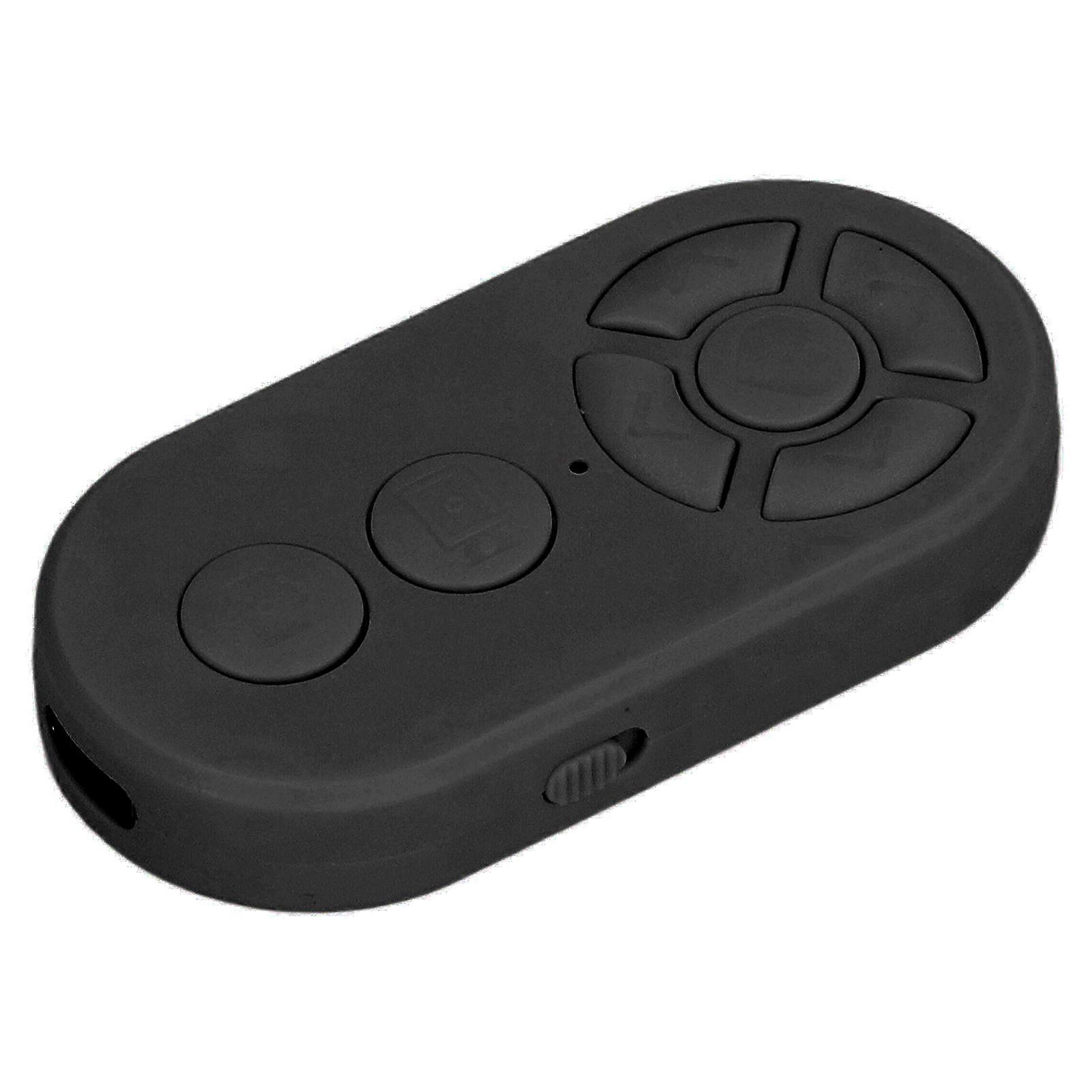 Remote Control Selfie Button Type C Rechargeable BT 10m / 32.8ft Selfie Button Clicker for Electronic Book Video Recording Black 
