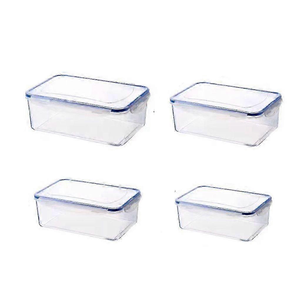 8-pack storage containers with lids, featuring two containers each in small, medium, large, and extra-large sizes for versatile organization