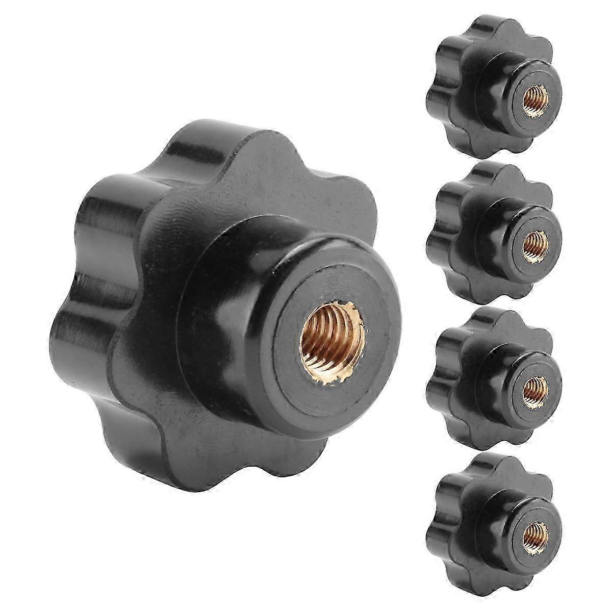 5 pieces grip knobs, female thread diameter 8mm, head diameter 40mm