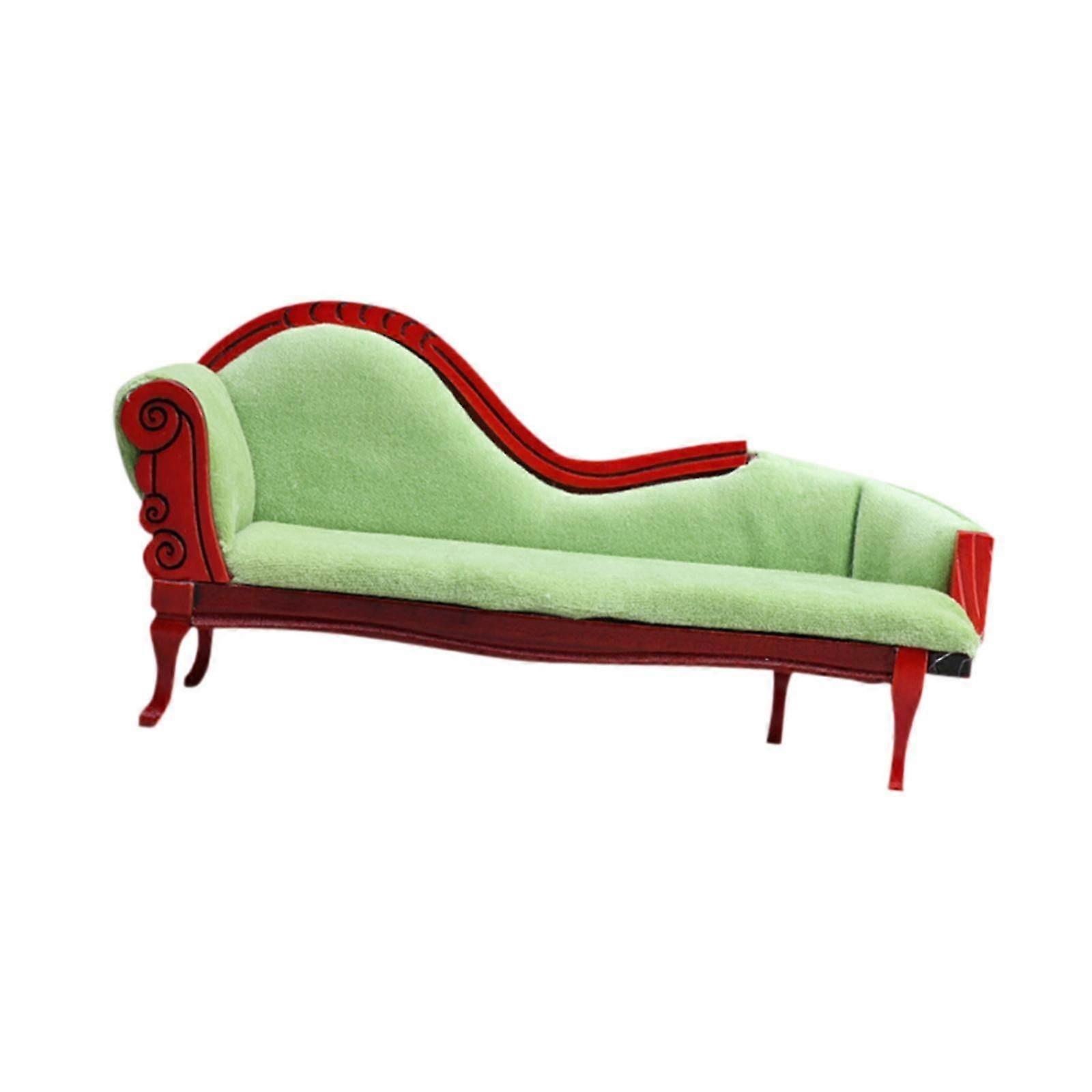 1:12 Scale Doll House Mini Sofa Simulation Furniture for Mini Room in Beige Color Suitable for Various Dollhouse Styles