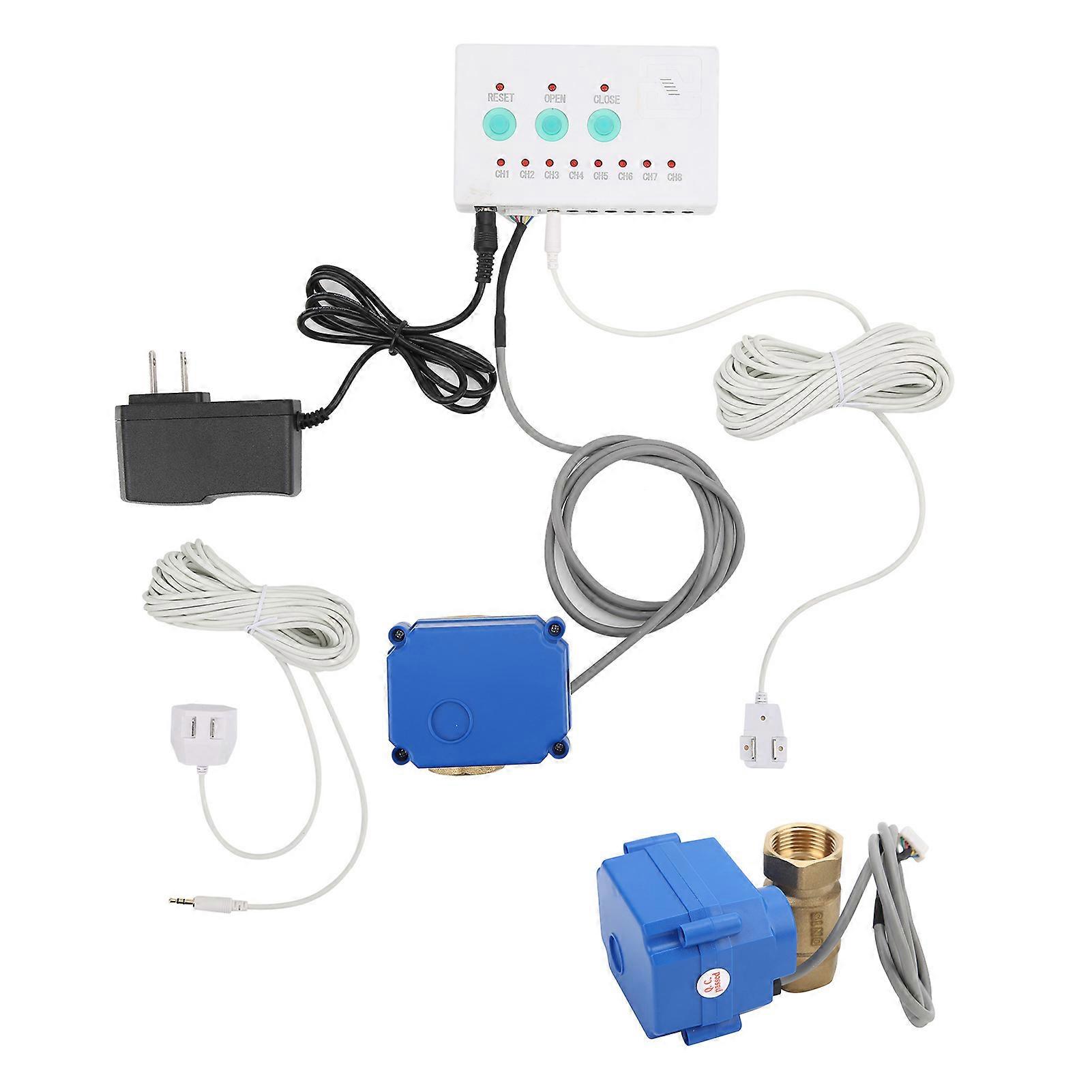 Water Leaking Sensor Double Valve ble Alarm Home Smart Overflow Detector