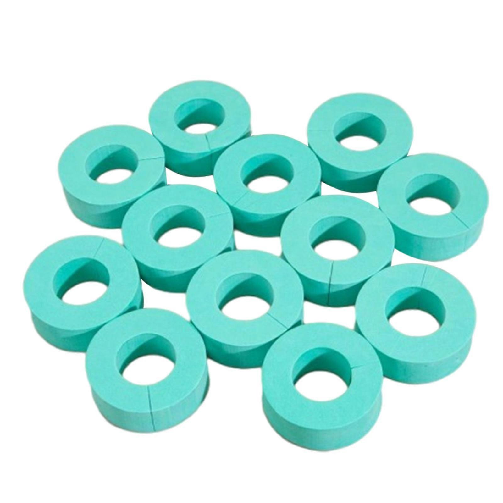 12PCS Bigoudis en forme de C, brushing sans chaleur - Cyan