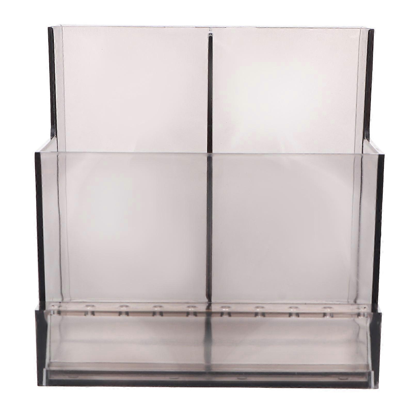 Nail Polishing Machine Storage Holder for Grinding Heads in Black Plastic for Easy Access and