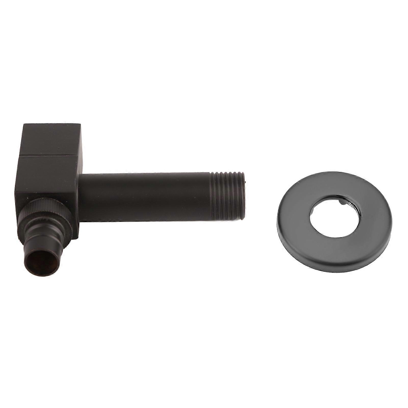 Black Brass Square Washing Machine Faucet Wall Mounted Cold Water Tap for Laundry Room (G1/2 Thread)