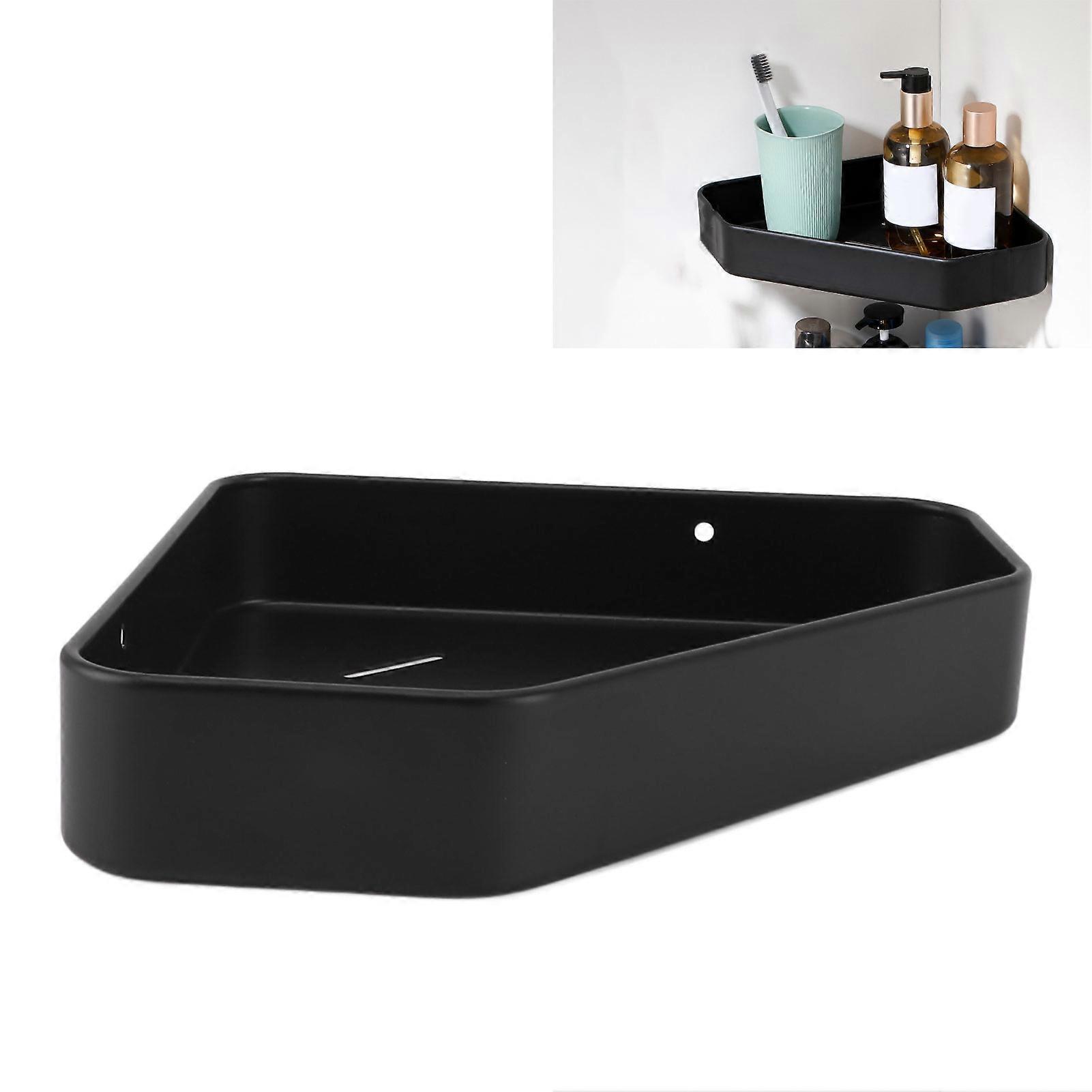 Corner Shower Shelf Punch Free Easy Installation Space Aluminium Rustproof Wall Mounted Corner Shower Shelf Corner Bathroom Shelf 