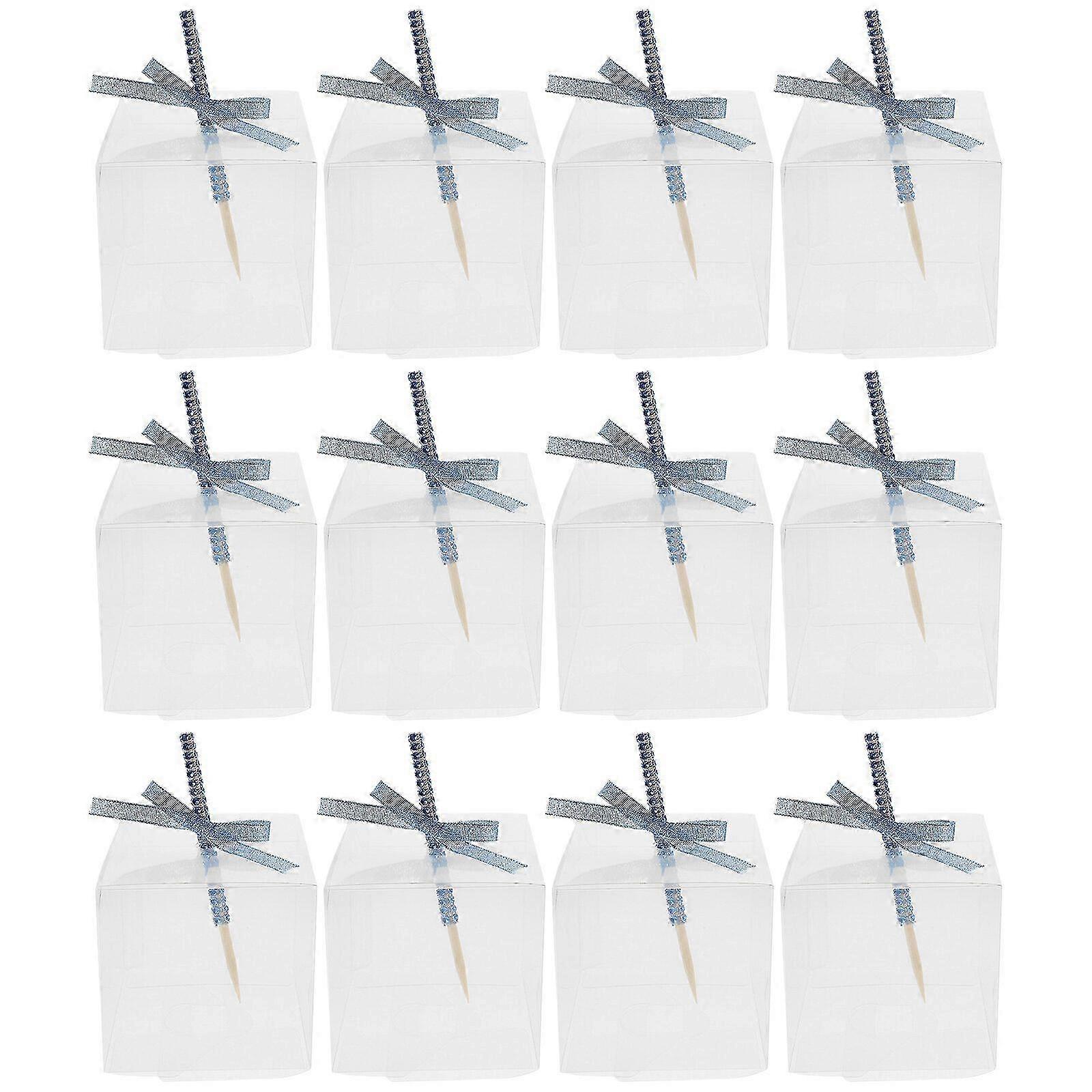 20 Sets Candy Apple Boxes with Sticks Caramel Apple Wrapping Packing Boxes