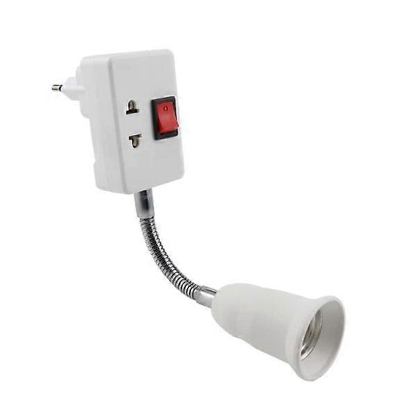 E27 socket with switch 360 degree adjustable E27 lamp adapter wall socket lamp holder E27 socket without bulb