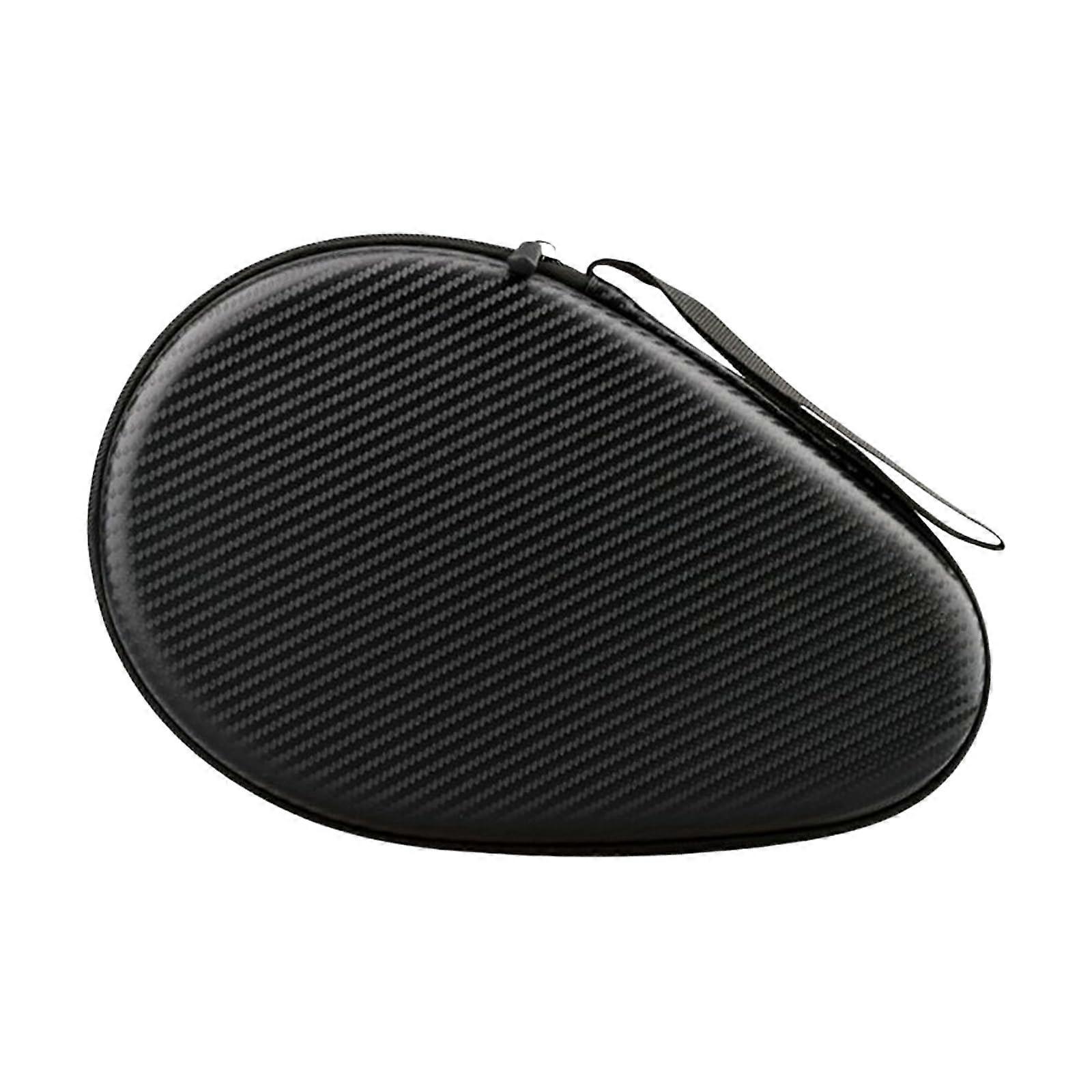Reinforced table tennis racket case with zipper and padded bag