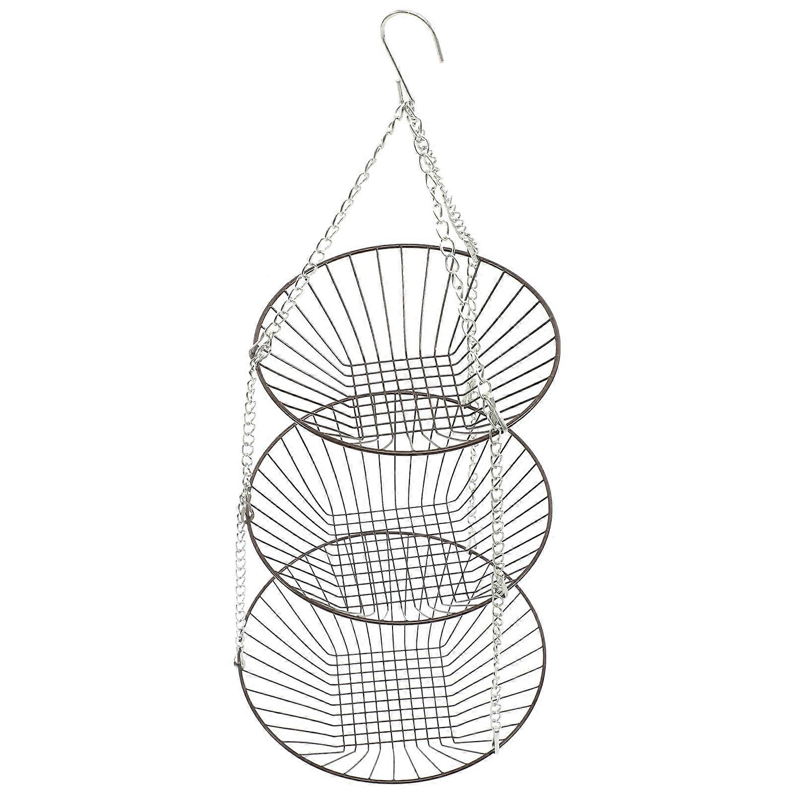 Suspended Wire Basket, Simplifies Kitchen Clutter Management