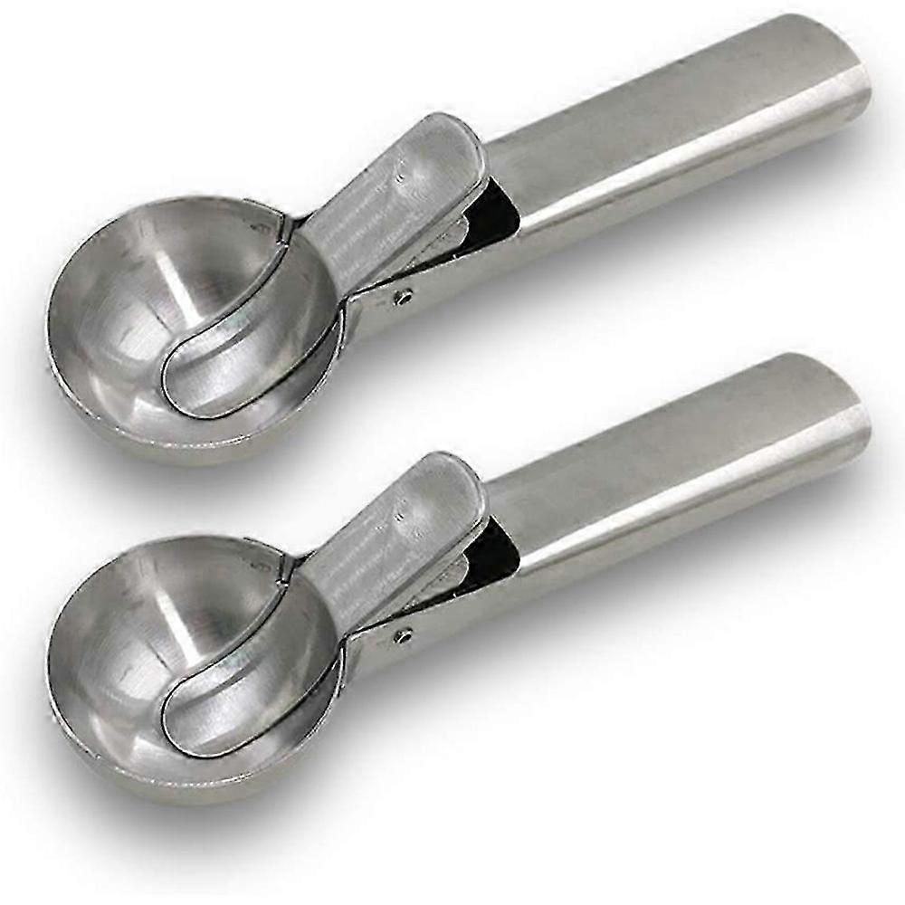 Stainless Steel Ice Cream Scoop with Easy Trigger