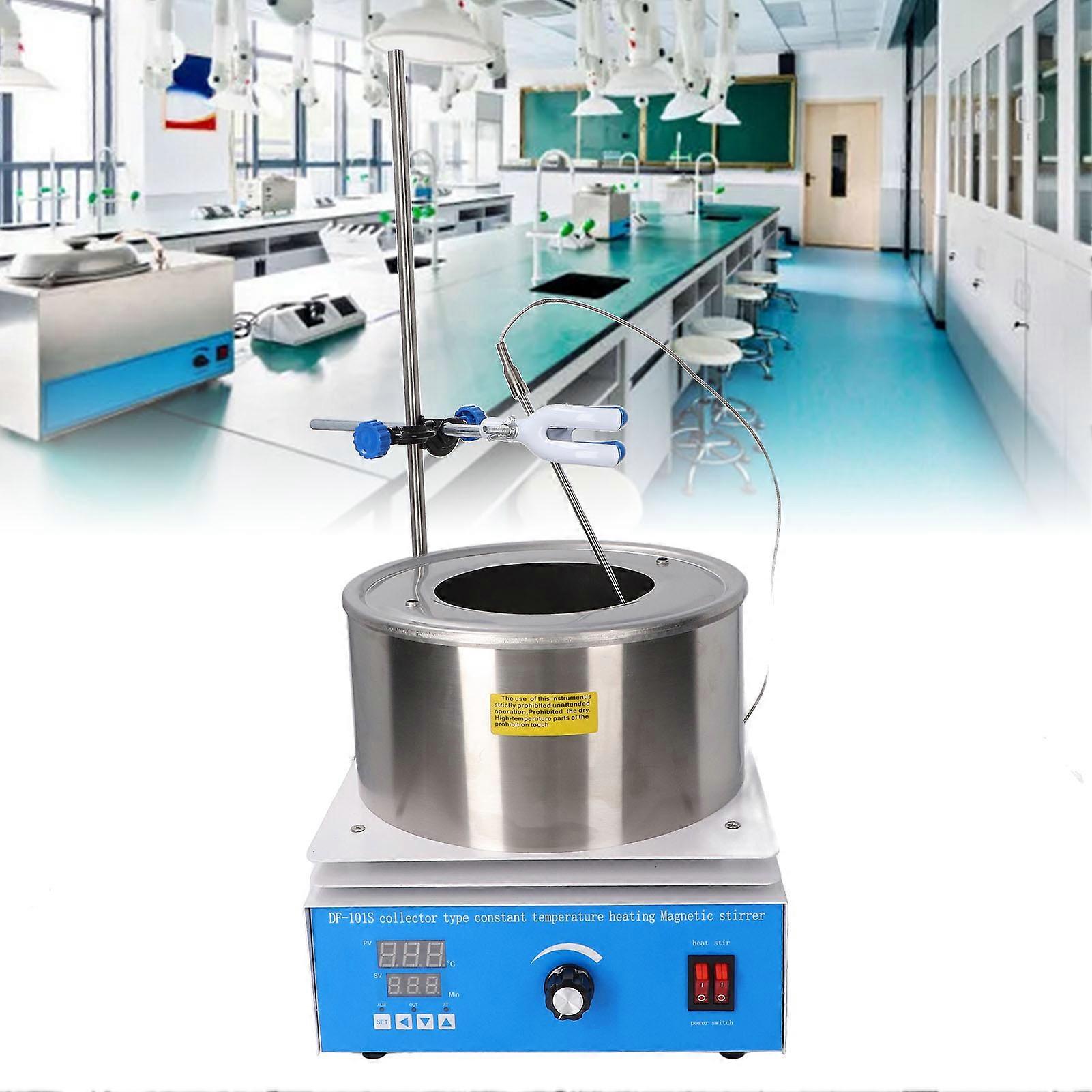 Thermostatic Water Bath 3L LCD Display Precise Temperature Control Laboratory Water Bath with Magnetic Stirrer AU Plug 220V 