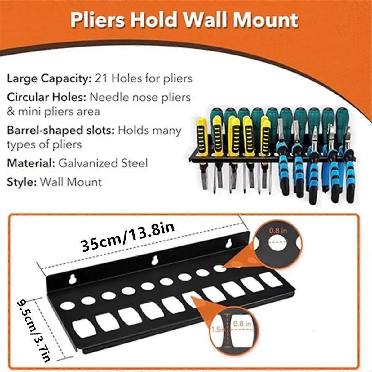 Wall Mount Wrench Organizer Hand Tool Holder Rail Rack Garage Workshop Hardware Tool Hanger