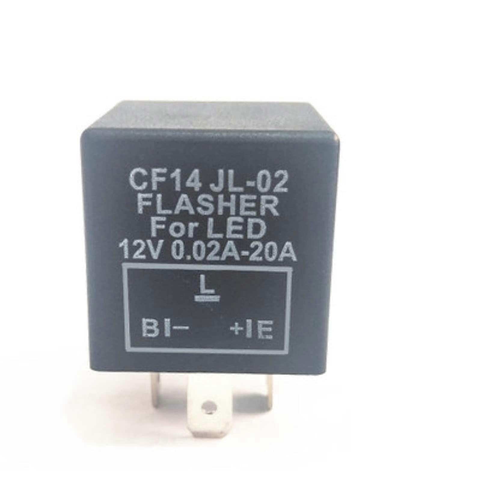 10PCS CF14 JL Blinker Relay for Automobile and Motorcycle 3PIN LED Electronic Flash Relay 12V 10A