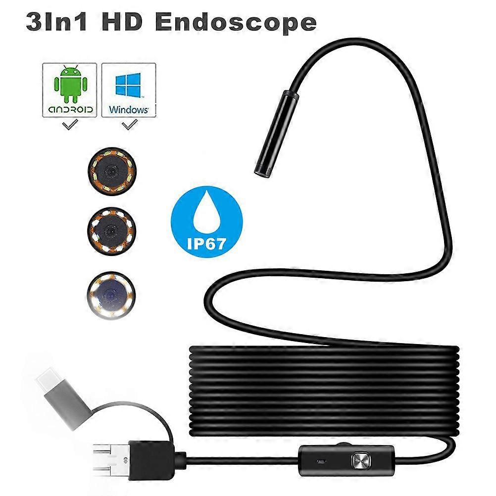 Drain Industrial Camera Phone Inspection Camera Waterproof Diagnose Broken Parts 1Set