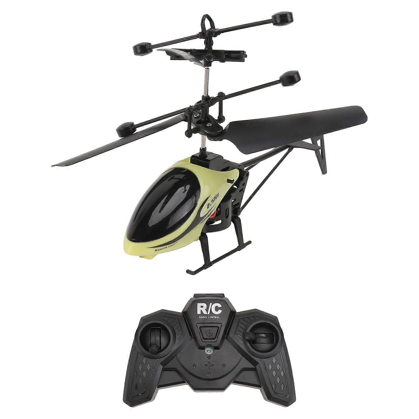 RC Quadcopter RC 901 2CH Mini Helicopter Radio Aircraft Micro 2 Channel (Yellow)