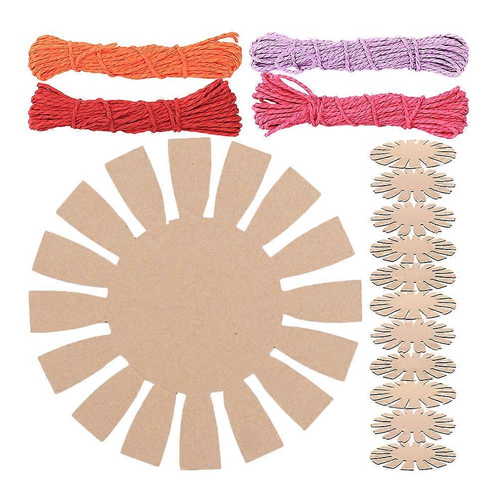 Paper Basket Weaving Materials Weaving Basket Materials Kit Orange Textile Accessories Creativity Development For After-School Programs 1 Set