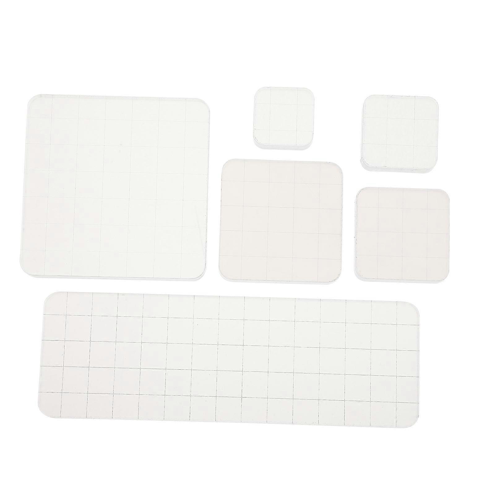 Here's a polished and professional product description based on your input:
**6pcs Transparent Stamp Blocks for DIY Crafting – Durable Clear