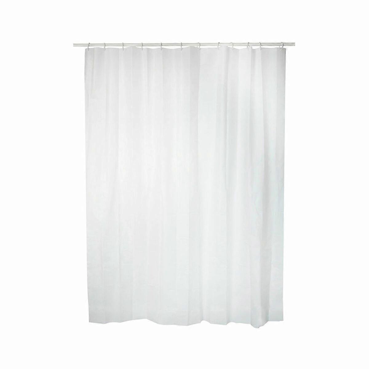 Exma White PVC Shower Curtain 140 x 180 cm