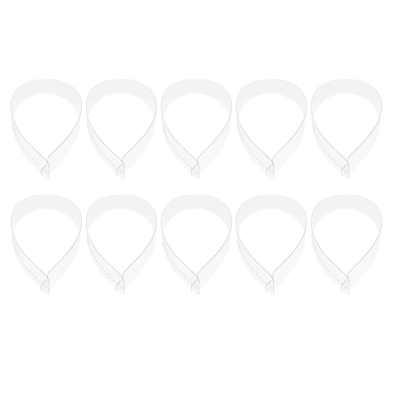 Durable Transparent Plastic Collar Strips for Blouse Use Adjustable and Practical 100pcs