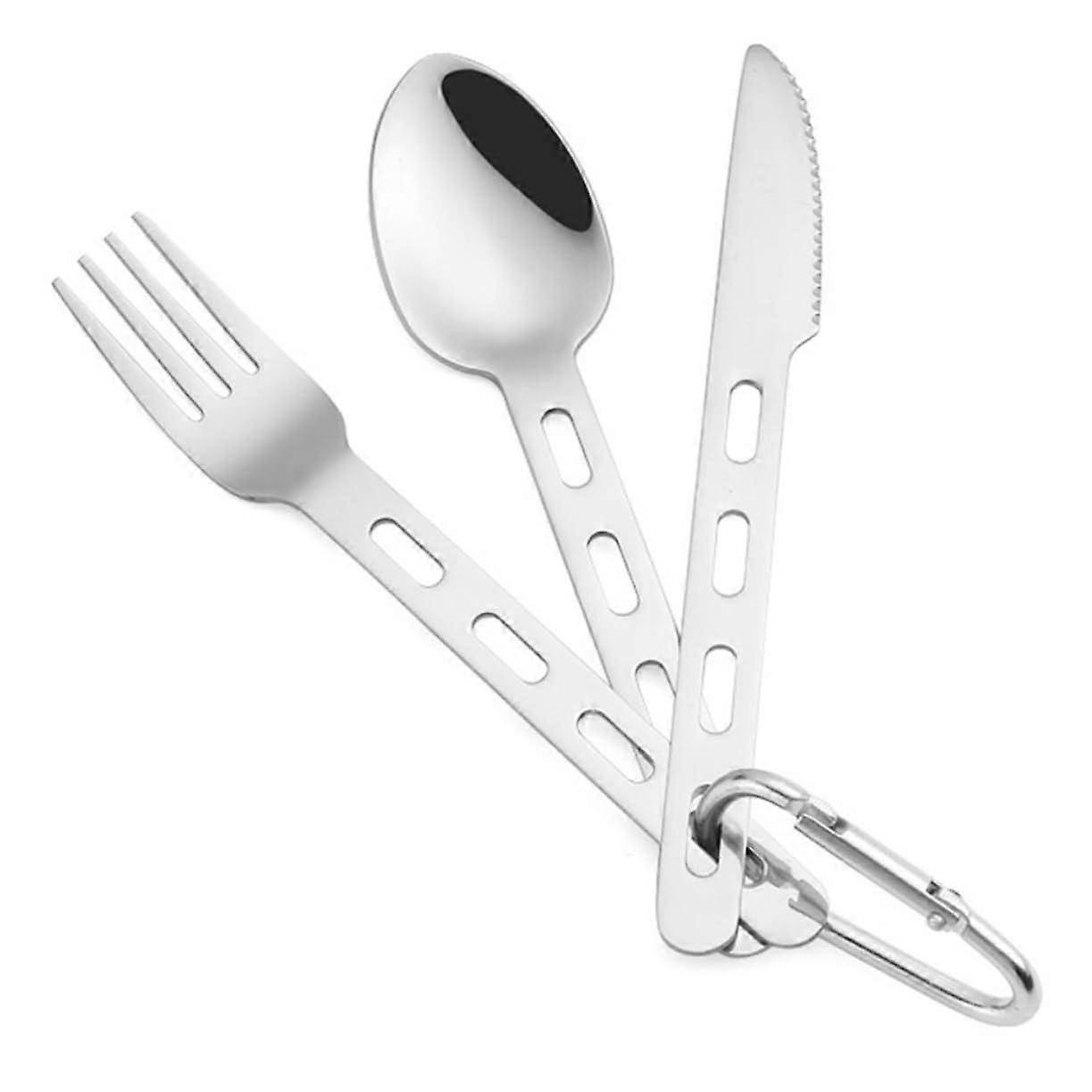 Edelstahleckset 3teilig For Camping Outdoor And Heimgebrauch