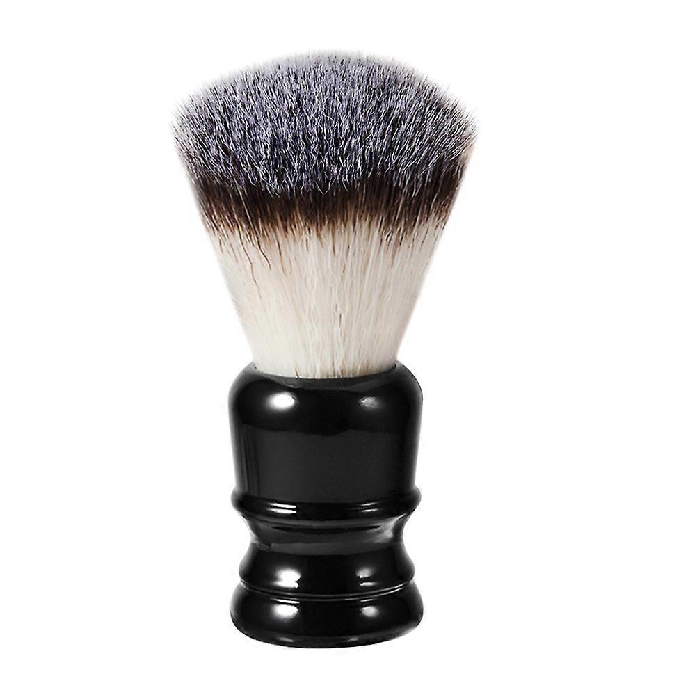 Travel Shaving Brush Whisker Brush Resin Handle Nylon Men Use Black Daily 1Set