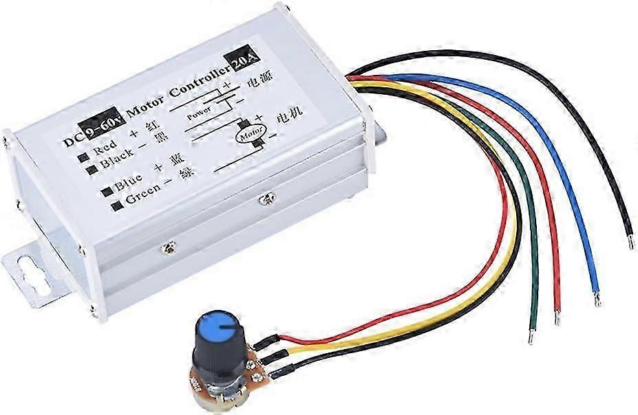 DC Motor Speed Controller - 9-60V 20A 1200W 25KHz Dimmer