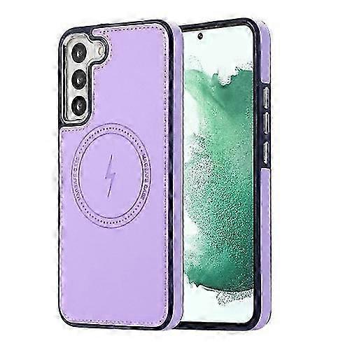 For Samsung Galaxy S22+ 5G Side Leather Magsafe Mobile Phone Case