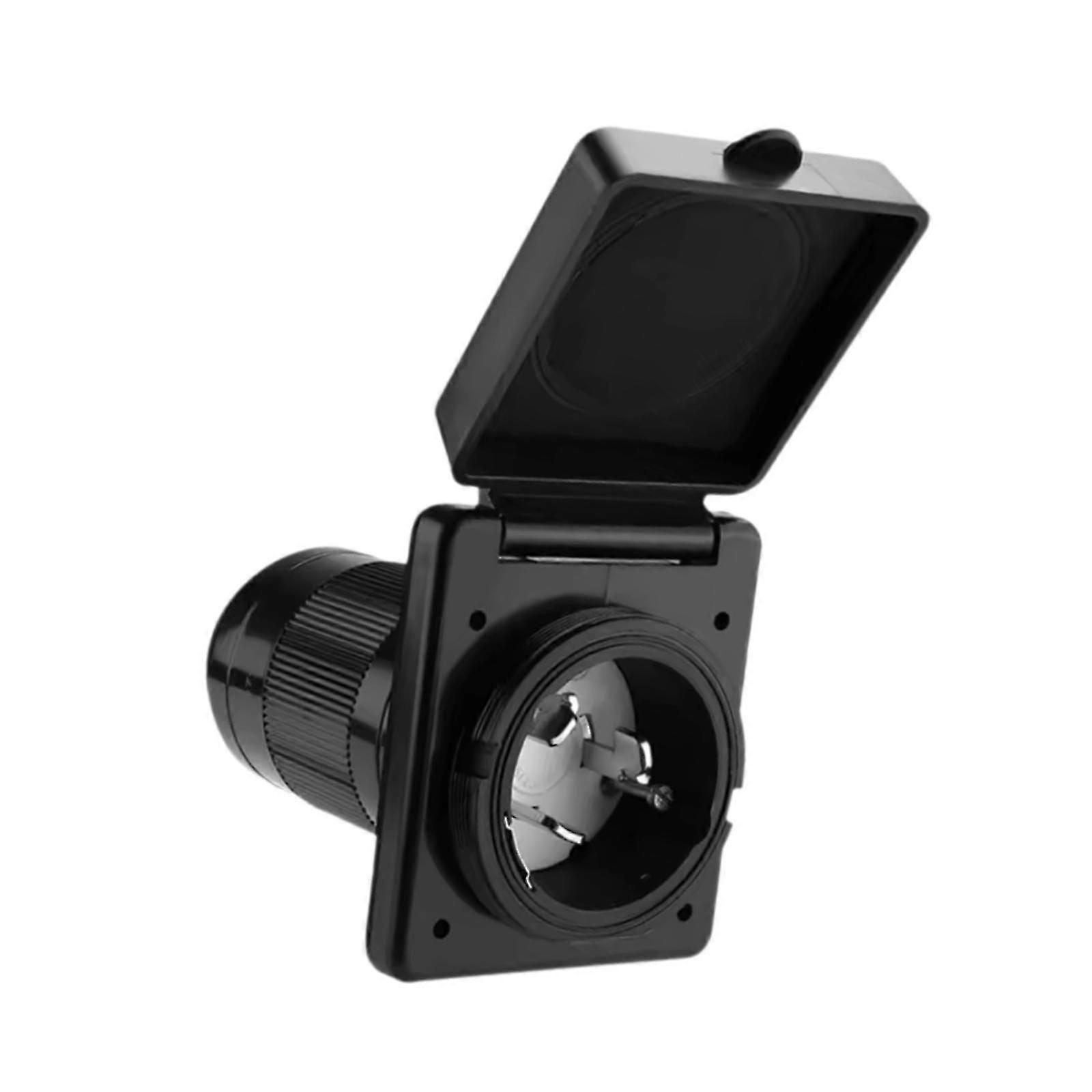 Generic RV Power Inlet Balck 50 Amp 125/250V for Truck Yacht Power Cord