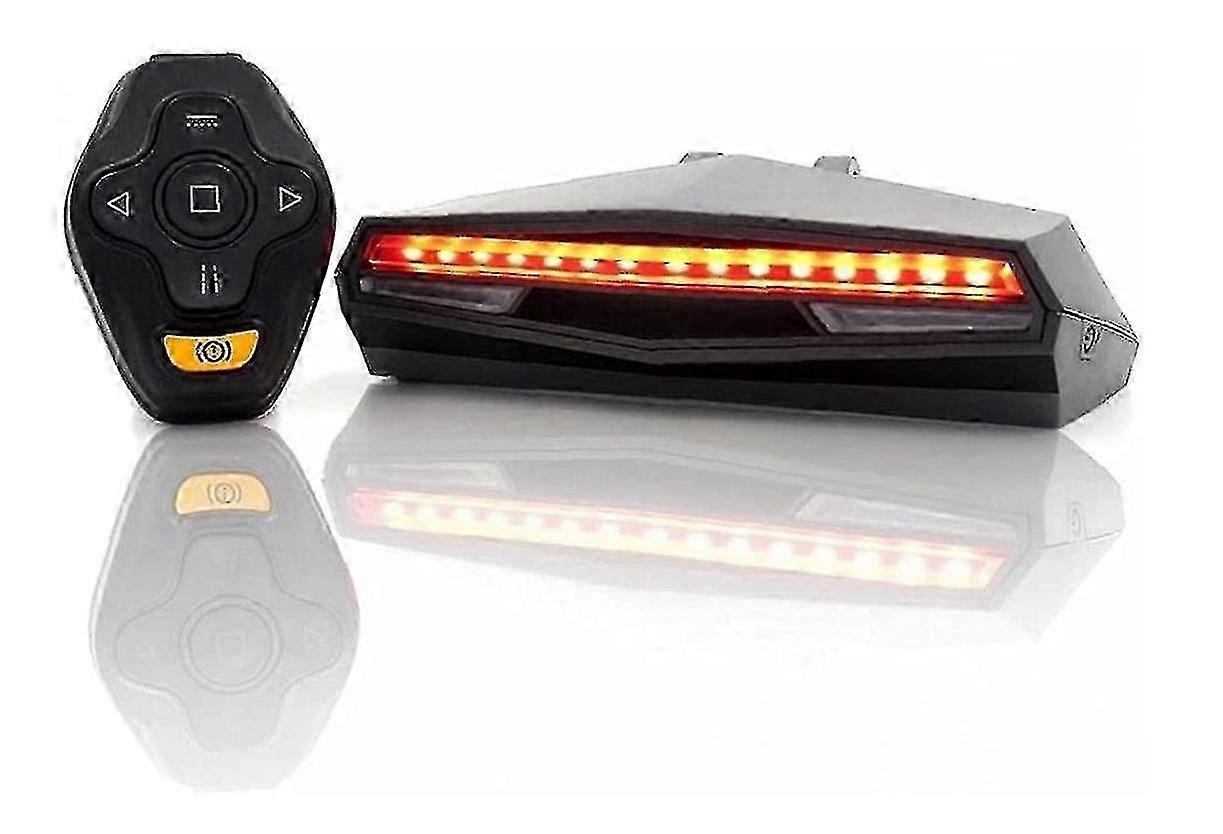 X5 Bicycle Tail Light With Turn Signal-wireless Remote Control Waterproof Bicycle Tail Light-usb Rechargeable Mountain Bike Tail Light Bicycle Warning