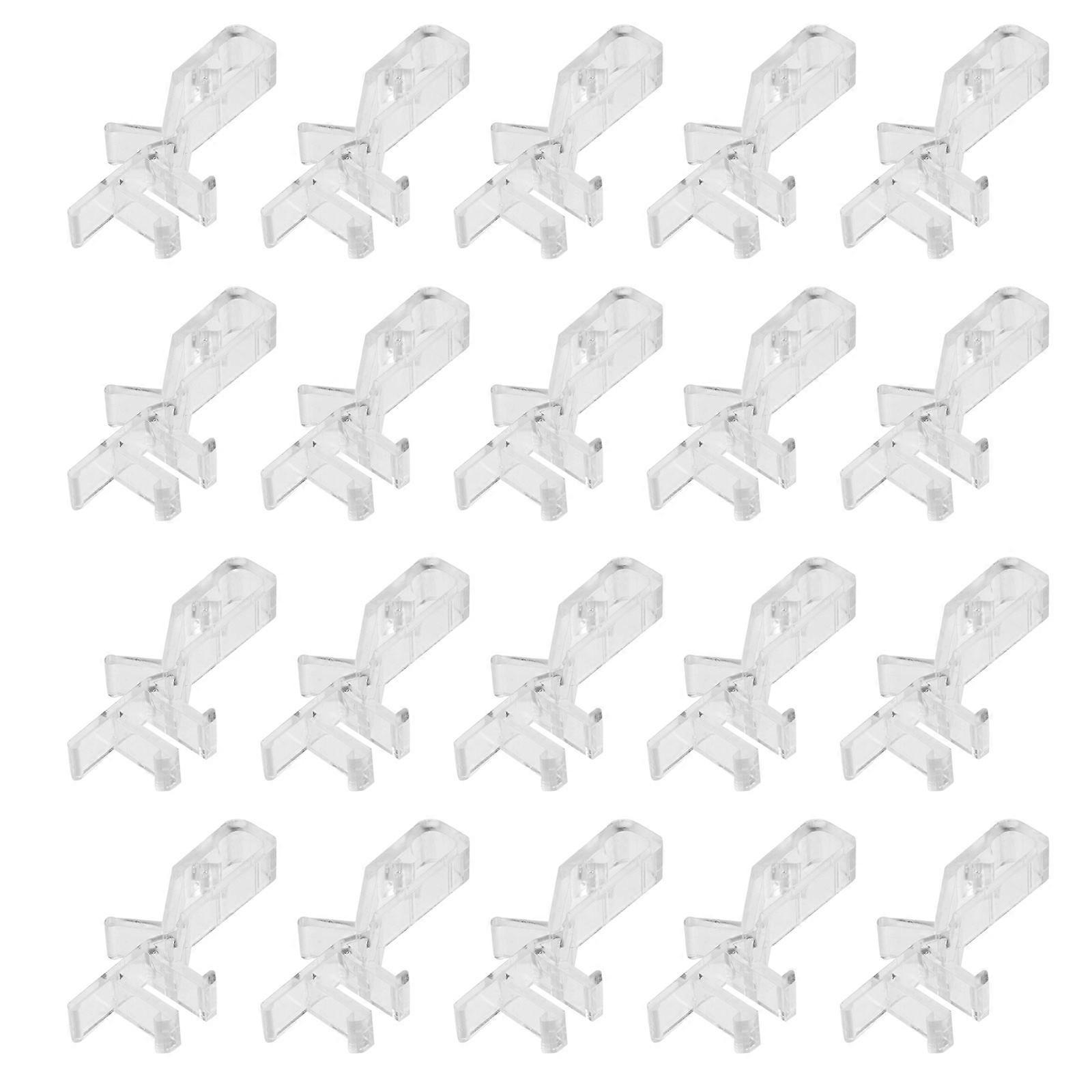 20pcs Transparent Plastic Valance Clips for Window Curtains – Lightweight Curtain Fixing Clamps for Horizontal Blinds, Valance Fasteners for Home,