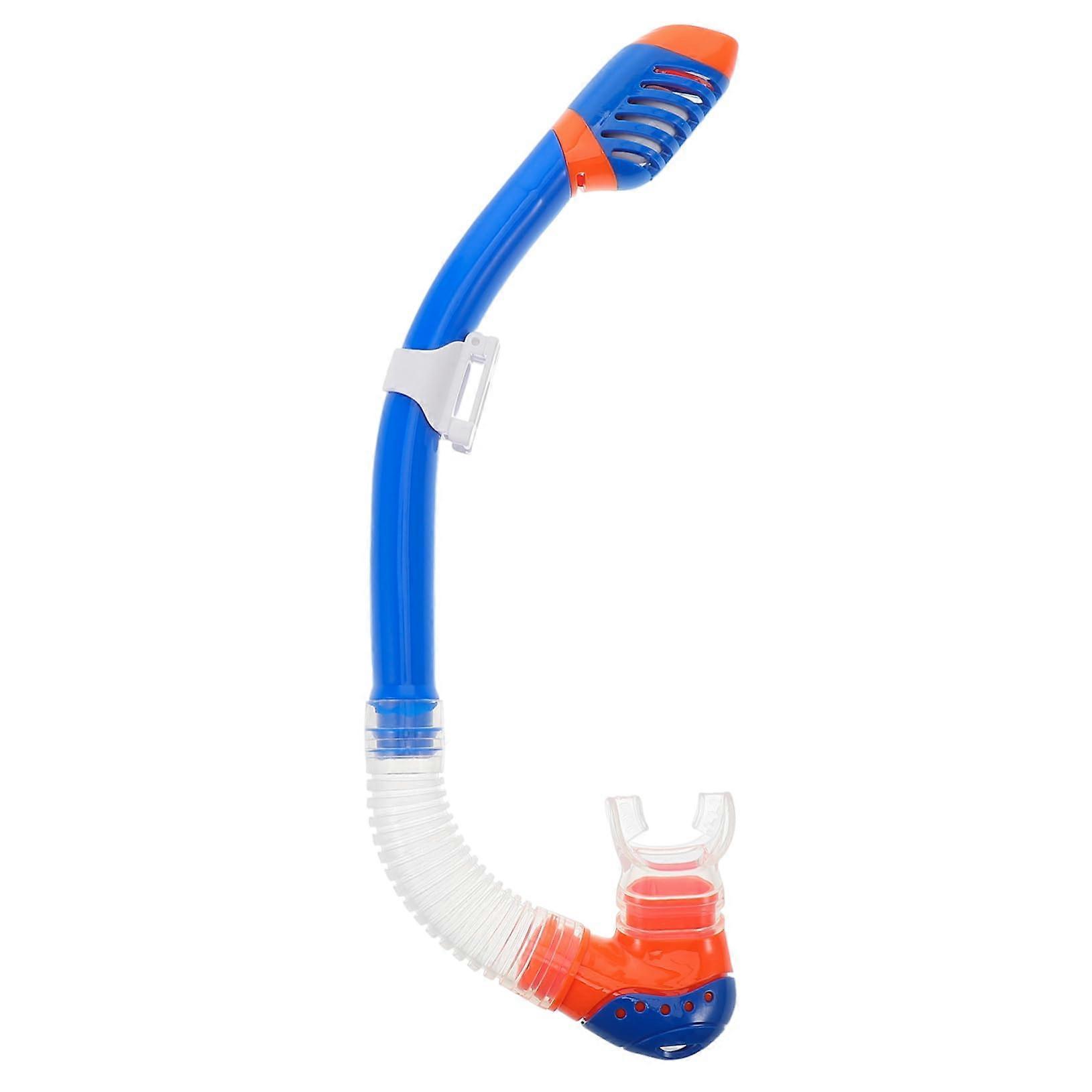 Ergonomic Diving Snorkel Set, Dry Snorkel with Orange Fin and Mask, Sustainable Material for Comfortable Underwater Experience