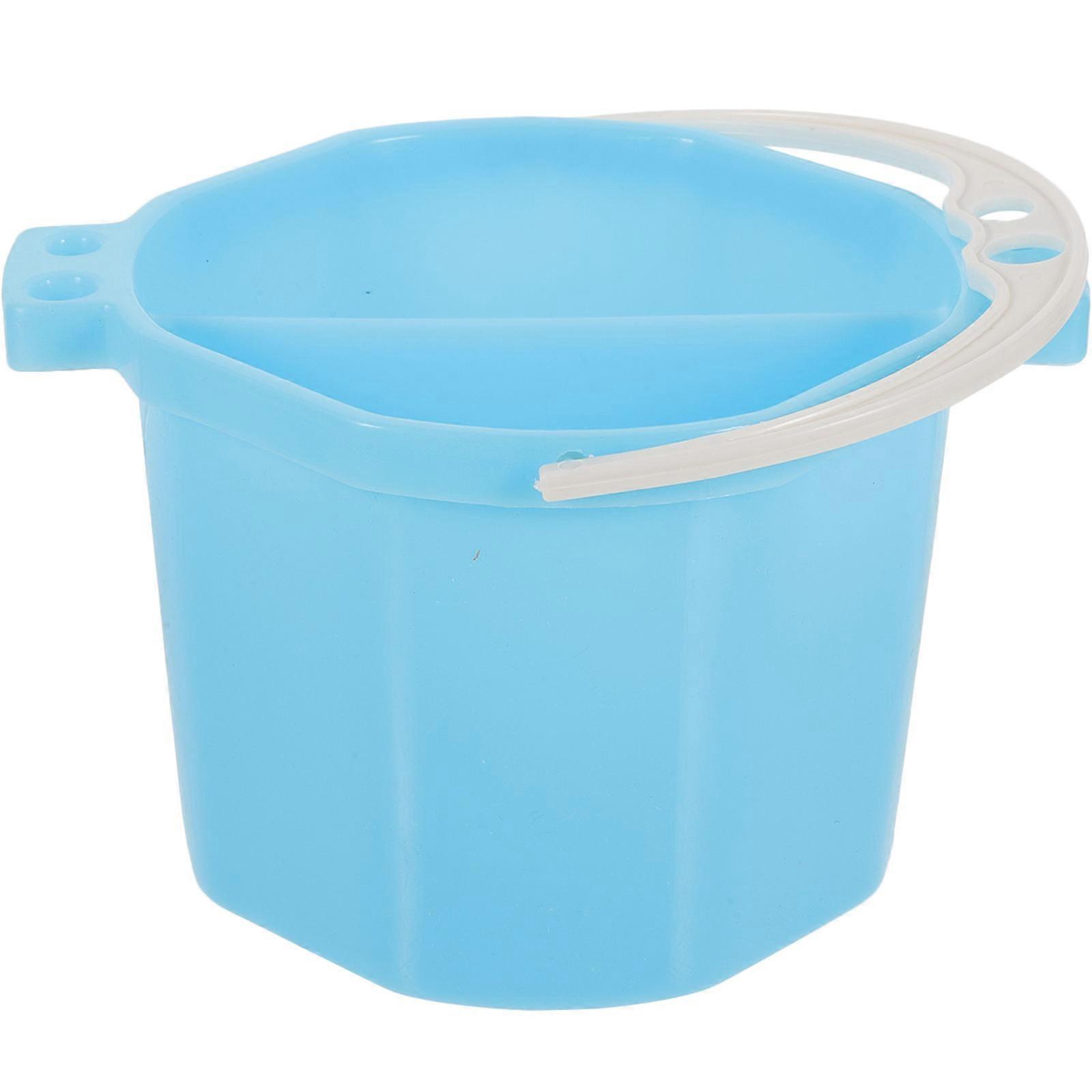 Portable Artist Brush Washer, Multi Use Watercolor Cleaning Basin with Holder, Compact Lightweight Paint Brush Rinser for Artists, Durable Plastic