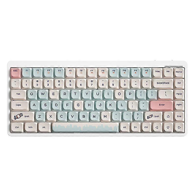 YK75 Rechargeable Bluetooth/Wired/2.4G Wireless Keyboard Backlit Computer Mechanical Keyboard