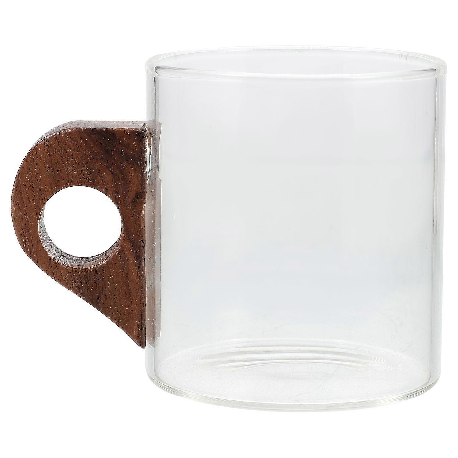 Transparent Coffee Cup for Home Use Strong and Synthetic Material 1 Pc