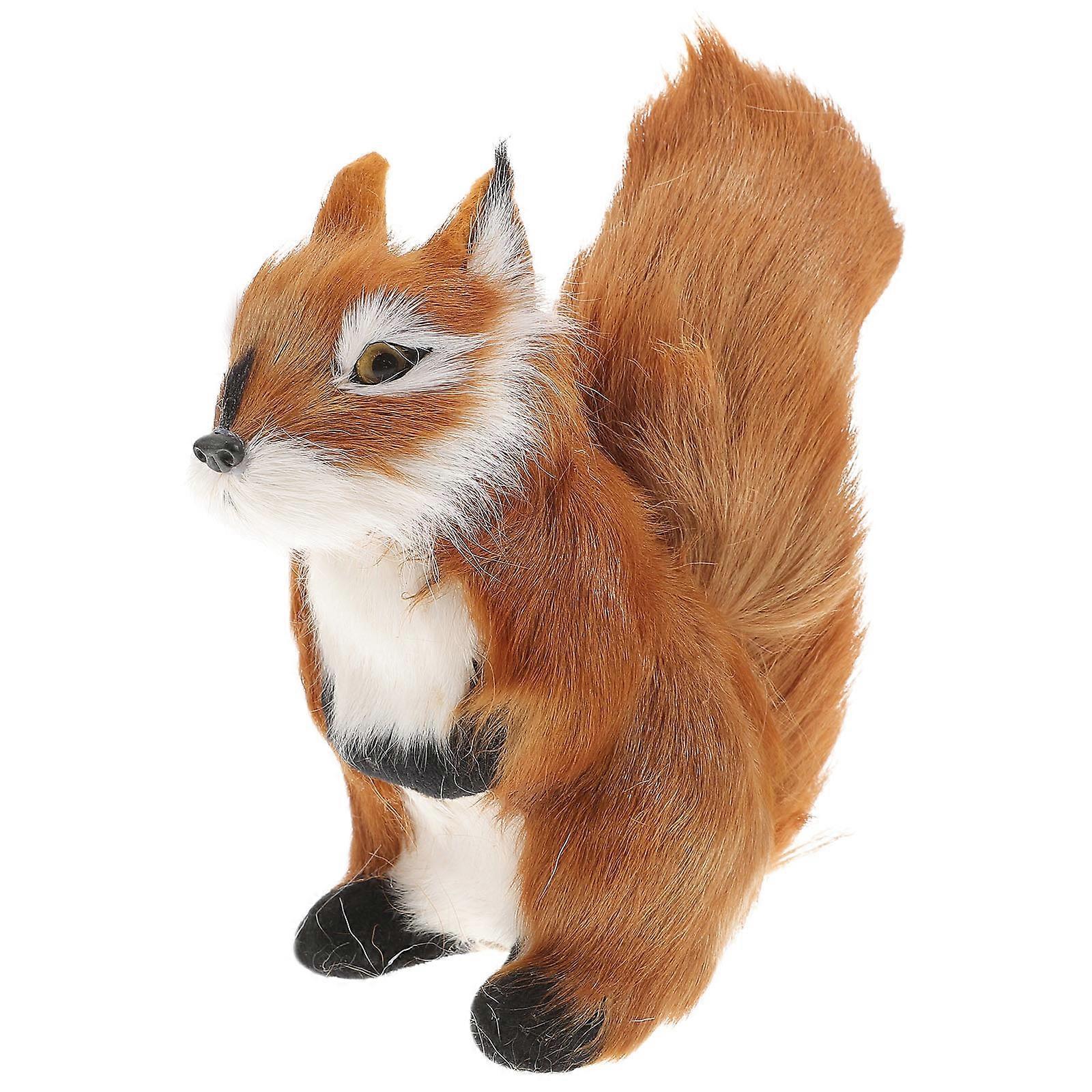 Adorable Realistic Squirrel Figurine Outdoor Animal Statue for Porch and Home Decor – Durable and Safe Design for Indoor and Outdoor Use