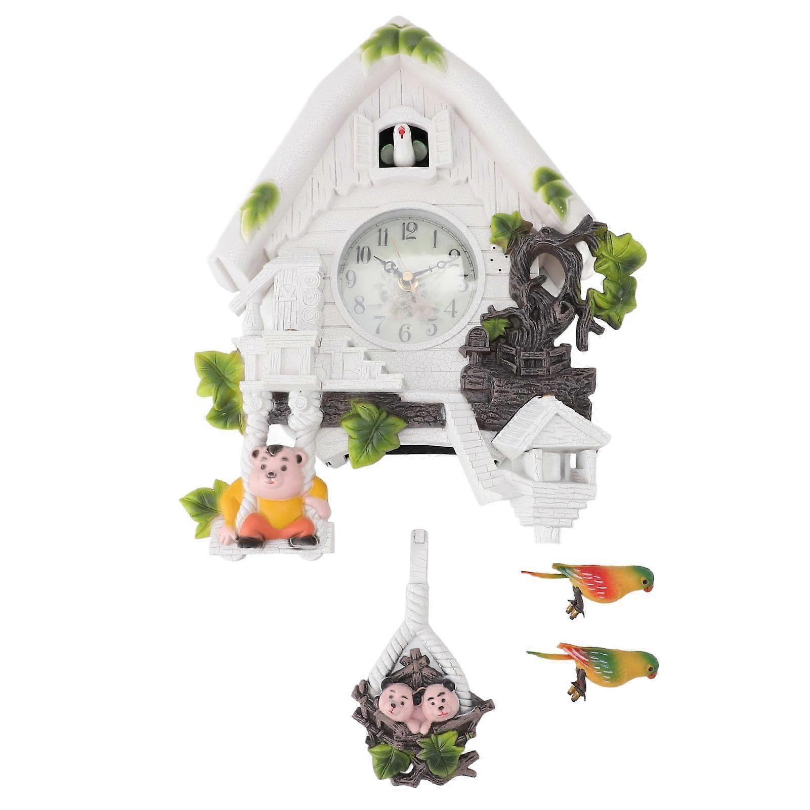 Chalet Cuckoo Clock with Timed Alarm Clock for Children's Room